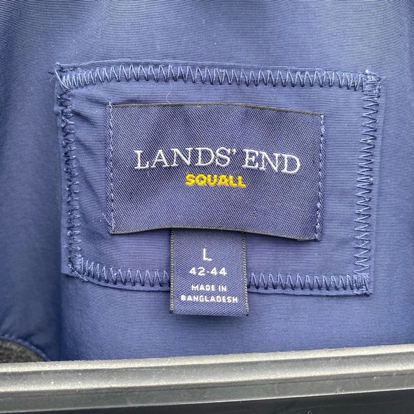 Lands’ End Squall Fleece Lined Peacoat Jacket, Size Large 42-44 - Picture 5 of 13